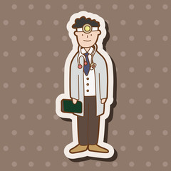 hospital theme doctor elements vector,eps