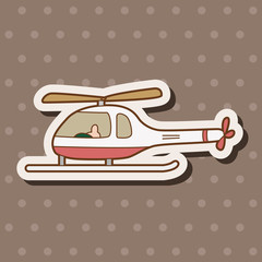 helicopter theme element vector,eps