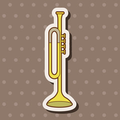 music trumpet theme elements vector,eps