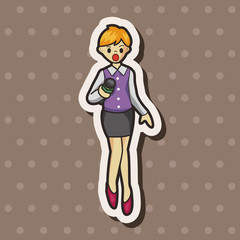 Reporter and photographer theme elements vector,eps