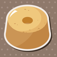 decorating cake theme elements vector,eps10