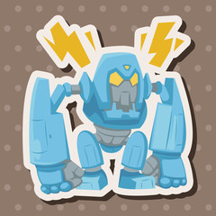 robot theme elements vector,eps
