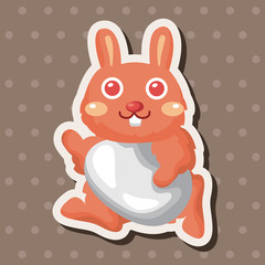 easter rabbit theme element vector,eps