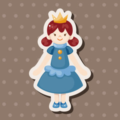 Royal theme princess elements vector,eps