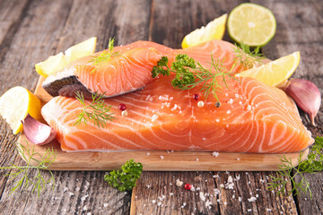 raw salmon