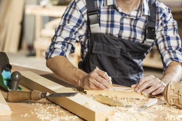 Carpenter at work