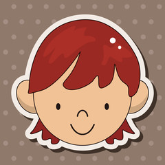 face chatacter theme elements vector,eps