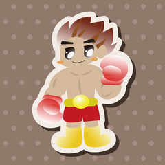 boxer theme elements vector,eps