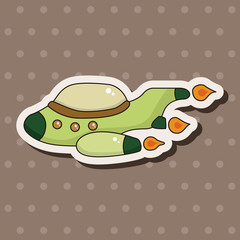 spaceship theme elements vector,eps