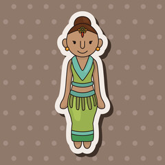 indian people theme elements vector,eps