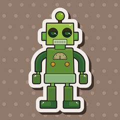 robot theme elements vector,eps