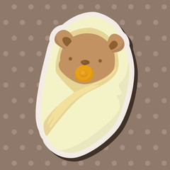 bear theme elements vector,eps