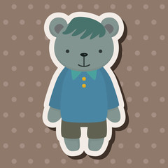 bear theme elements vector,eps