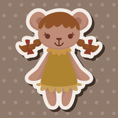 Fototapeta premium bear theme elements vector,eps