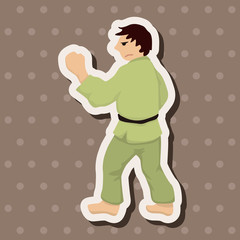 Taekwondo theme elements vector,eps