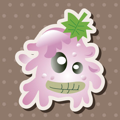 monster cartoon theme elements vector,eps