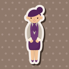 waiter theme elements vector,eps