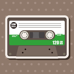 Audiotape theme elements vector,eps