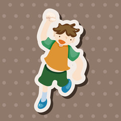 jumping person theme elements