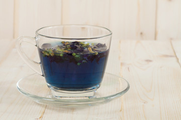 Butterfly pea flowers tea