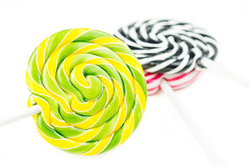 Abstract background made of multicolor lollipops © jan_S