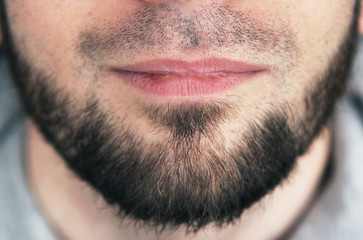 Obraz premium Closeup of beard man