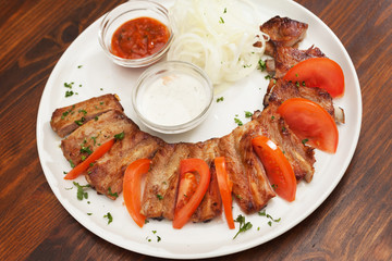 Delicious BBQ ribs