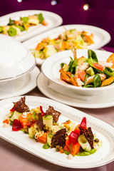 table with food