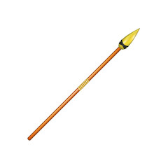 Spear with golden tip