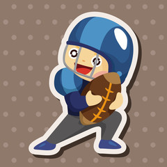 football player theme elements