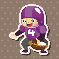 football player theme elements
