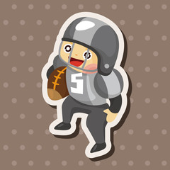 football player theme elements