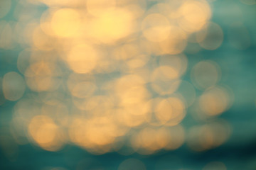 blur background from sea in sun light