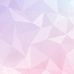 Obraz premium pink and violet polygon geometric abstract baclground with line
