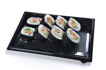 Delicious sushi rolls