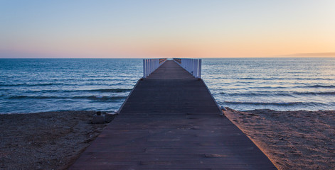 Turkmenistan - Sunset in a resort