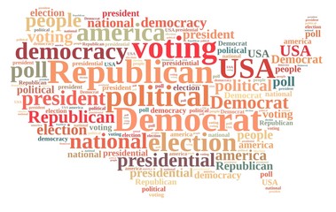 Fototapeta premium Democrat and Republic.