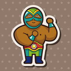 Wrestler theme elements