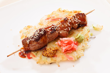 Beef Kebab with vegetables