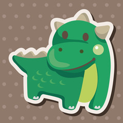 dinosaur cartoon theme elements