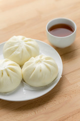 Chinese tea and bread