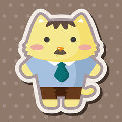 cat cartoon theme elements