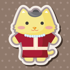 cat cartoon theme elements