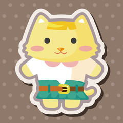 cat cartoon theme elements