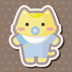 cat cartoon theme elements