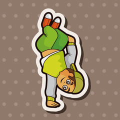 hip hop dancer theme elements