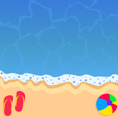 Fun summer beach background