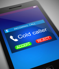 Cold caller concept.