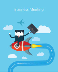 Flat Business character Series.business meeting  concept