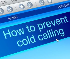 Cold calling concept.
